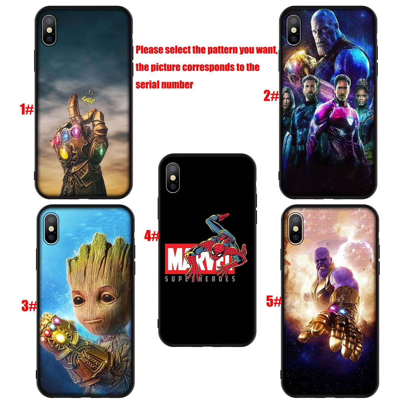 MARVEL Ốp Lưng Hình Găng Tay Thanos Cho Điện Thoại Oppo A9 A8 A7 A5 A73 A31 A32 F11 F9 Pro F7 A5S Ax7 A7X A3S A53 2020