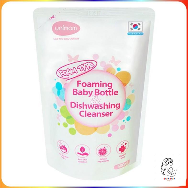 Nước rửa bình Unimom 500ml / Nhập khẩu Hàn Quốc