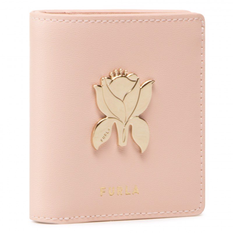 [Mã FAPREBAU giảm 10% đơn từ 1tr] Ví Nữ FURLA Tuberosa S Compact Wallet Vitello St Milestone - Hồng Candy Rose