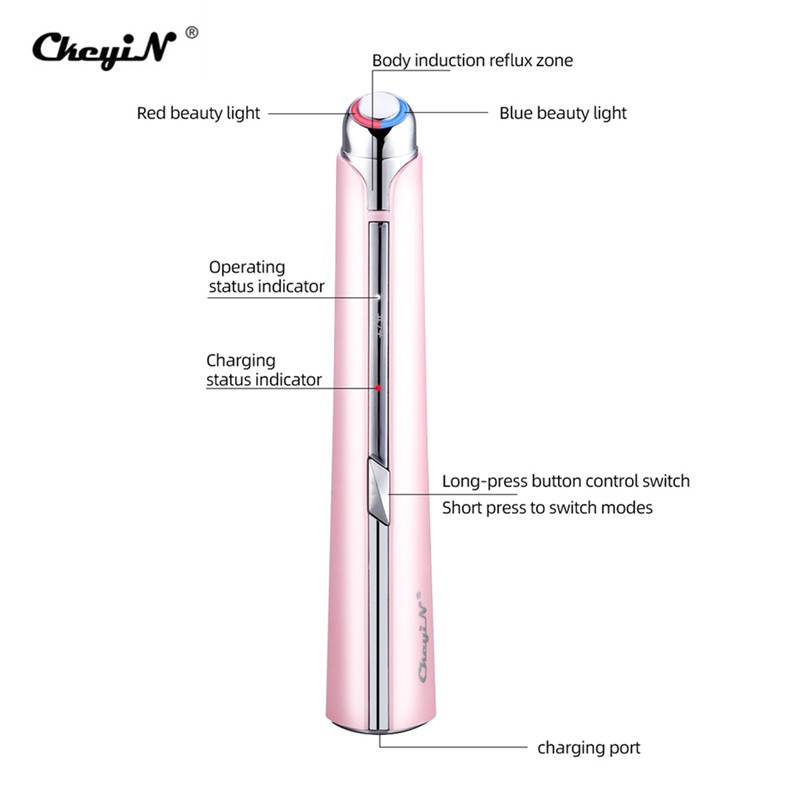 [Mã FMCGMALL - 8% đơn 250K] CkeyiN High-Frequency Vibration Red-Blue Light Eye Massager | BigBuy360 - bigbuy360.vn