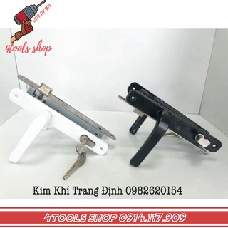 Bộ Khóa Tay Gạt Lắp Cửa Nhôm Hệ 4400 Việt Pháp - Loại 1