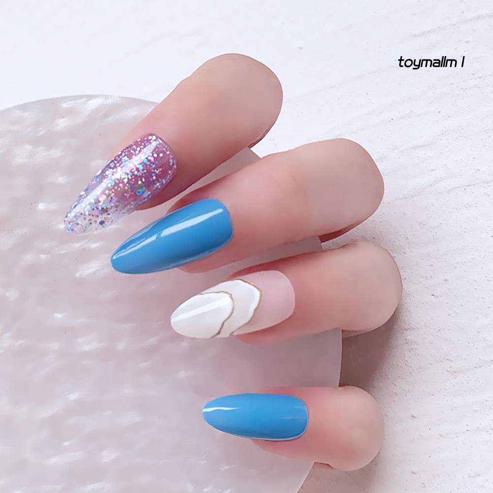 Lọ gel sơn móng kim tuyến 6ml trang trí lấp lánh nhiều màu sắc