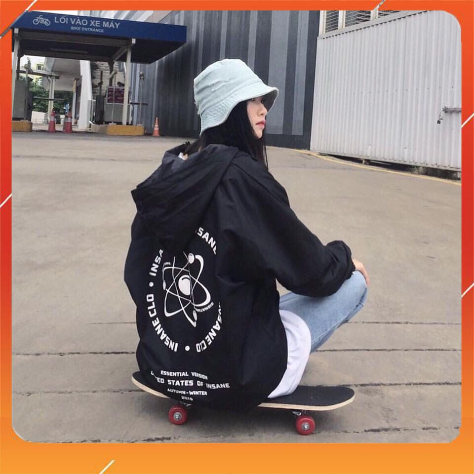 Áo Khoác Dù In Biểu Tượng Insane-Clo Cực Ngầu