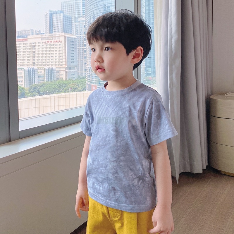 Áo phông (3 mẫu) bé trai, bé gái cộc tay Phong Cách Hàn Quốc 2021 của Xiliba cho bé 10-28kg