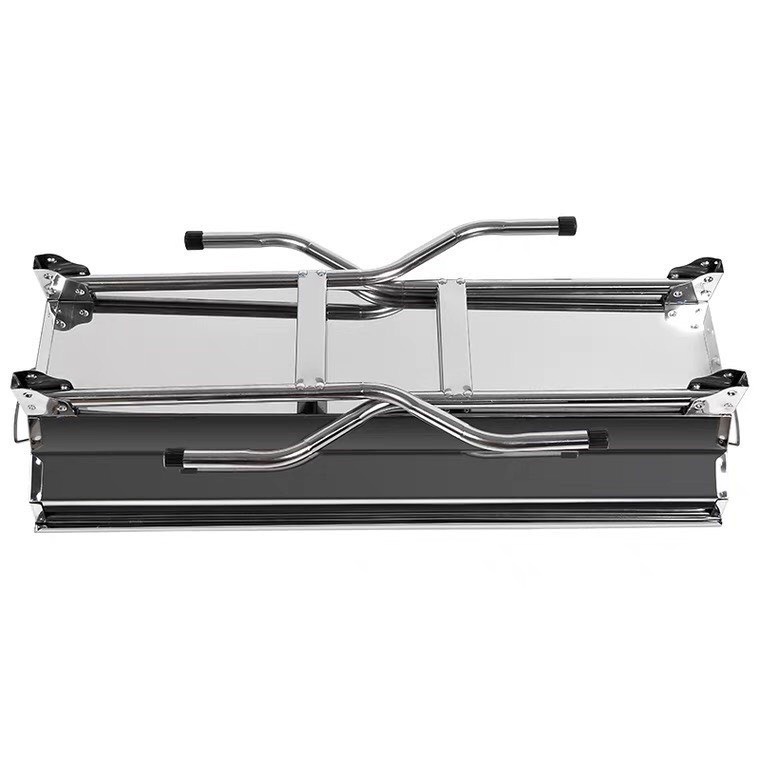 Bếp nướng than hoa BBQ MD8009 ngoài trời cao cấp INOX toàn phần- Có Thể Gấp Gọn Chân Cao Xếp Kèm Phụ Kiện