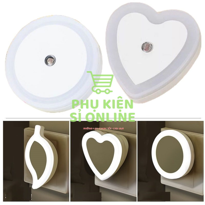 Đèn ngủ cảm ứng ánh sáng/Tự động bật tắt tiết kiệm điện kiểu dáng dễ thương trang trí phòng ngủ Store4girls