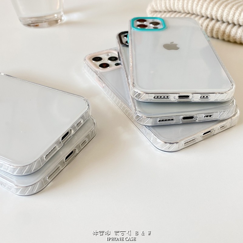 Ốp Điện Thoại Silicon TPU Mềm Trong Suốt Chống Sốc Màu Sắc Ngọt Ngào Đơn Giản Cho iPhone 12 11 Pro Max X Xs Max 7 8 Plus