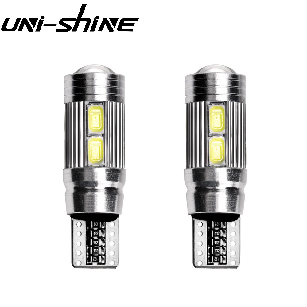 UNI-SHINE Set 2 Bóng Đèn Led T10 194 W5W Chuyên Dụng Cho Xe Hơi