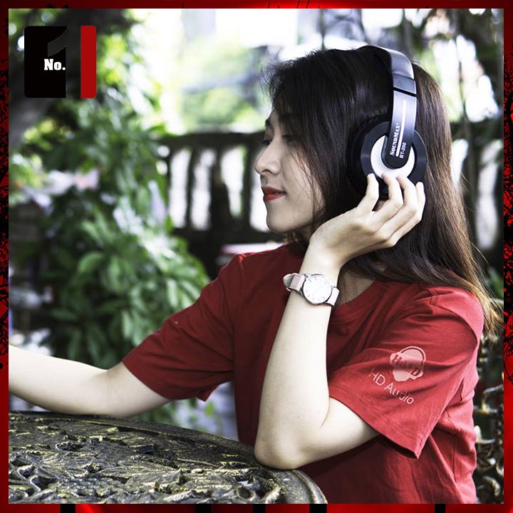 Tai Nghe Nhạc Chụp Tai Headphone Bluetooth Không Dây SoundMAX BT200 Tai Phone Điện Thoại Blutooth