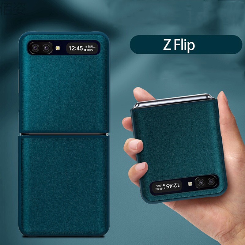 Ốp điện thoại gập chất liệu da PU dành cho Samsung Galaxy Z Flip | BigBuy360 - bigbuy360.vn