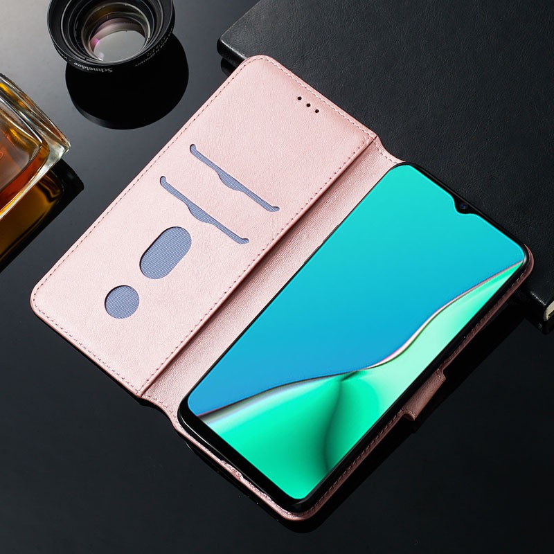 Bao Da Dạng Ví Cho Điện Thoại Oppo Find X2 Lite Neo F1S A59 Realme Narz 20 Pro 10a 20a