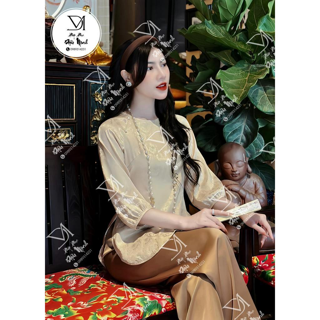 Đồ Lam Đi Chùa - Bộ Lụa Tay Bo Đi Lễ Chùa Cao Cấp Và Sang Chảnh