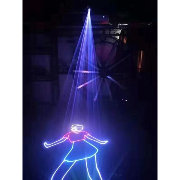 Đèn Laser Bay Phòng 1W RGB 12in1 Chiếu Hình 3D Đi Cảnh Phòng Bay, Karaoke, Vũ Trường…