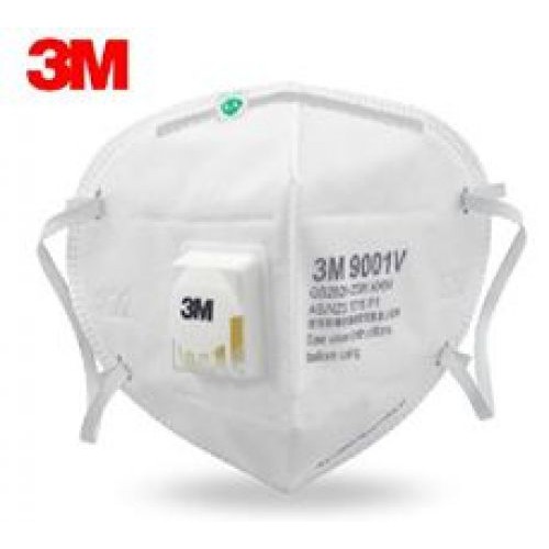 5 Cái Khẩu Trang Lọc Bụi, Bảo Vệ Hô Hấp 3M 9001V ( 5 Cái)
