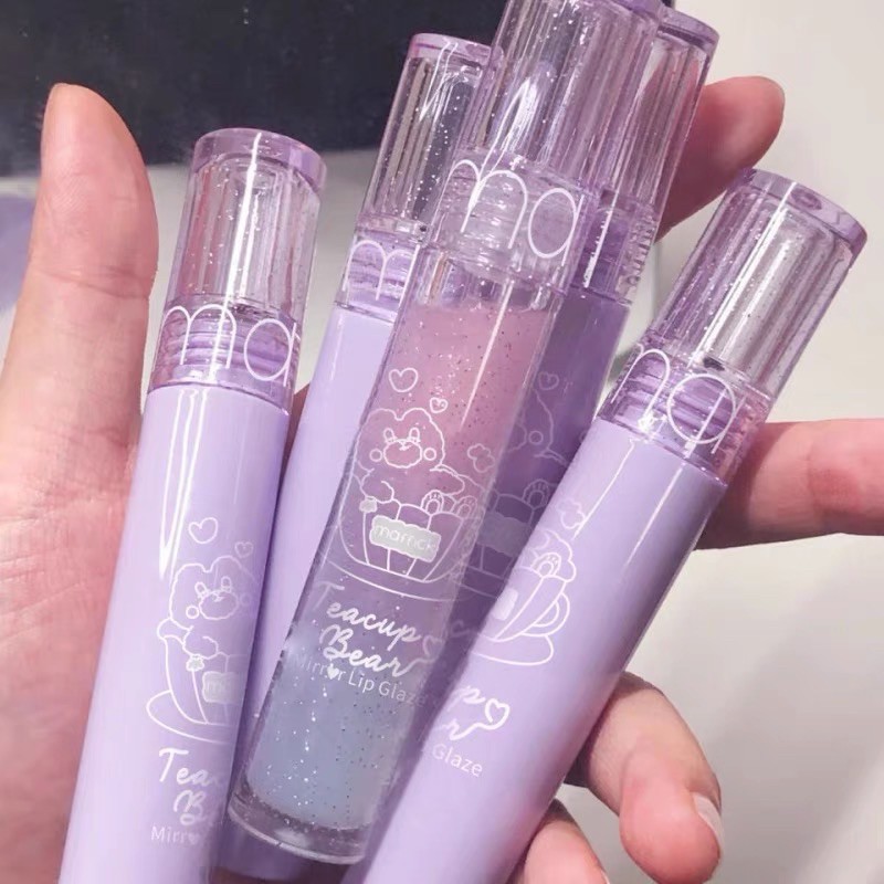 HOT TAOBAO — Son Bóng Dưỡng Ẩm Môi Căng Mọng MAFFICK Dupe ROMAND GLASTING Hình Gấu Dễ Thương