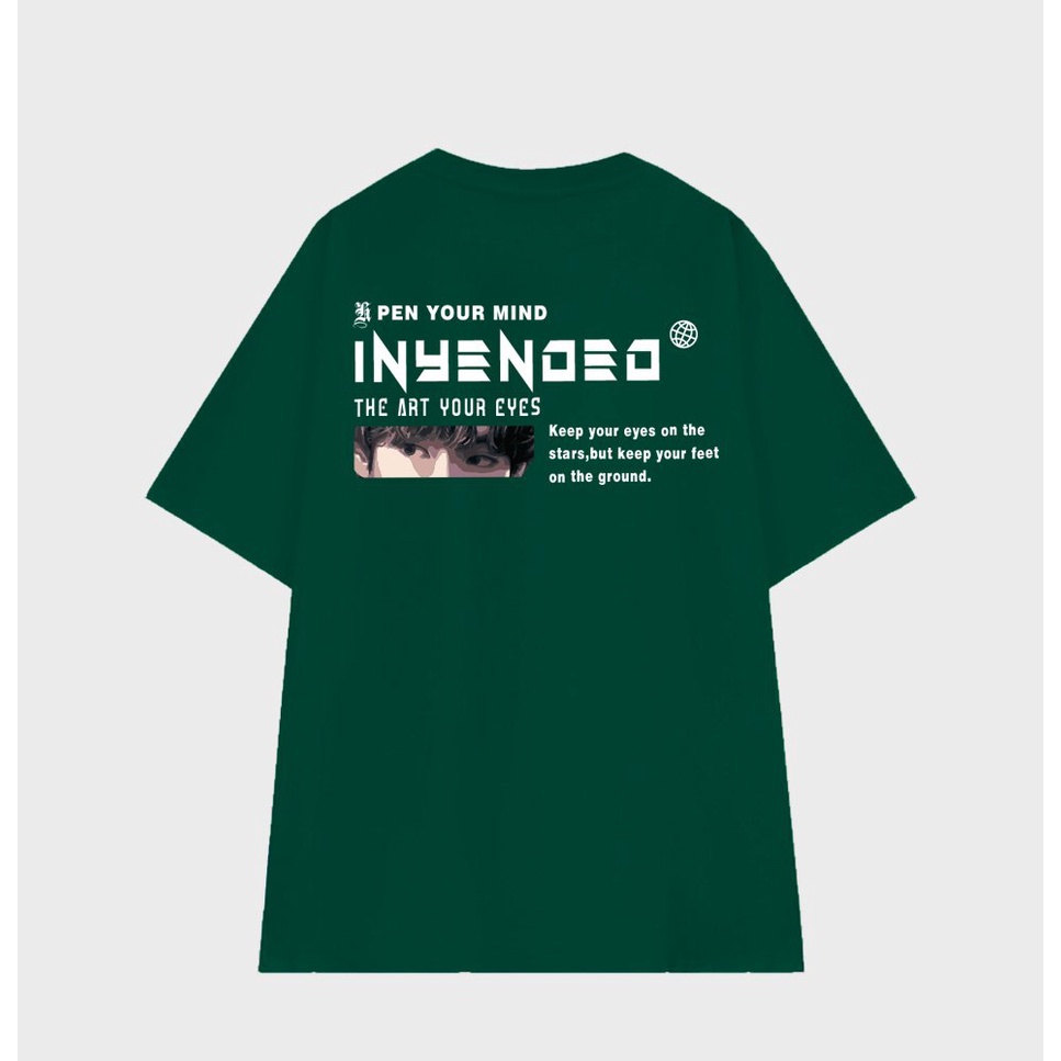 Áo thun unisex tay lỡ màu xanh lá form rộng, áo phông nam nữ form rộng chất cotton 2 chiều mát mịn THE ART