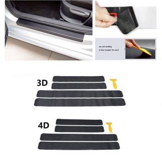 Miếng dán chống xước bậc xe hơi 3D