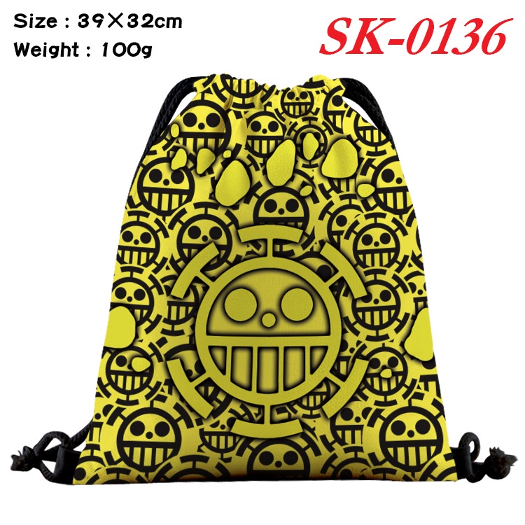 Ba Lô Dây Rút Hoạt Hình One Piece Nhiều Màu Sắc