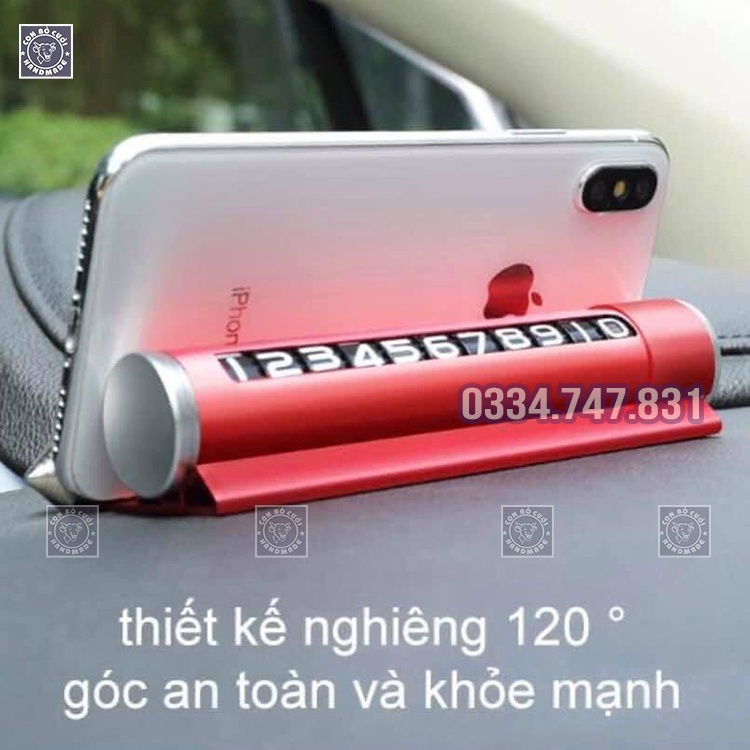 Bảng ghi số điện thoại có giá đỡ điện thoại phá kính lúc khẩn cấp 3 màu đen đỏ xanh dùng hiệu quả khi đỗ xe