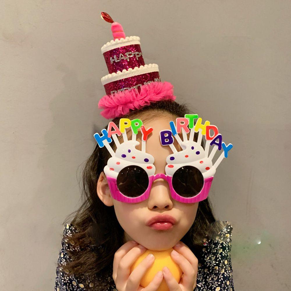 Băng Đô Cài Tóc Bằng Nhựa Hình Bánh Sinh Nhật Thời Trang Hàn Quốc