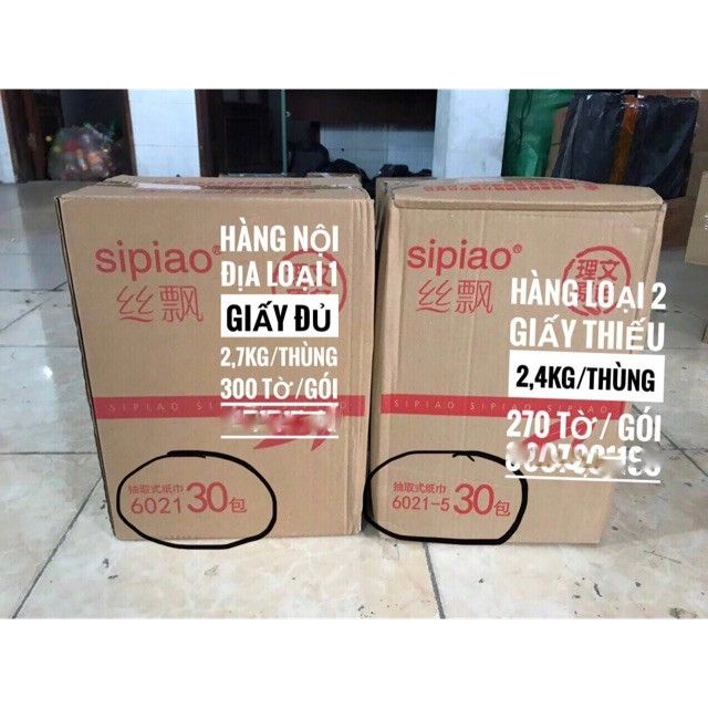 1 THÙNG 30 GÓI  GIẤY ĂN GẤU TRÚC SIPIAO  - GIẤY SIÊU DAI