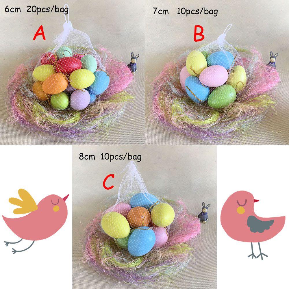 Set 10 / 20 Trứng Phục Sinh Nhiều Màu Trang Trí Thủ Công