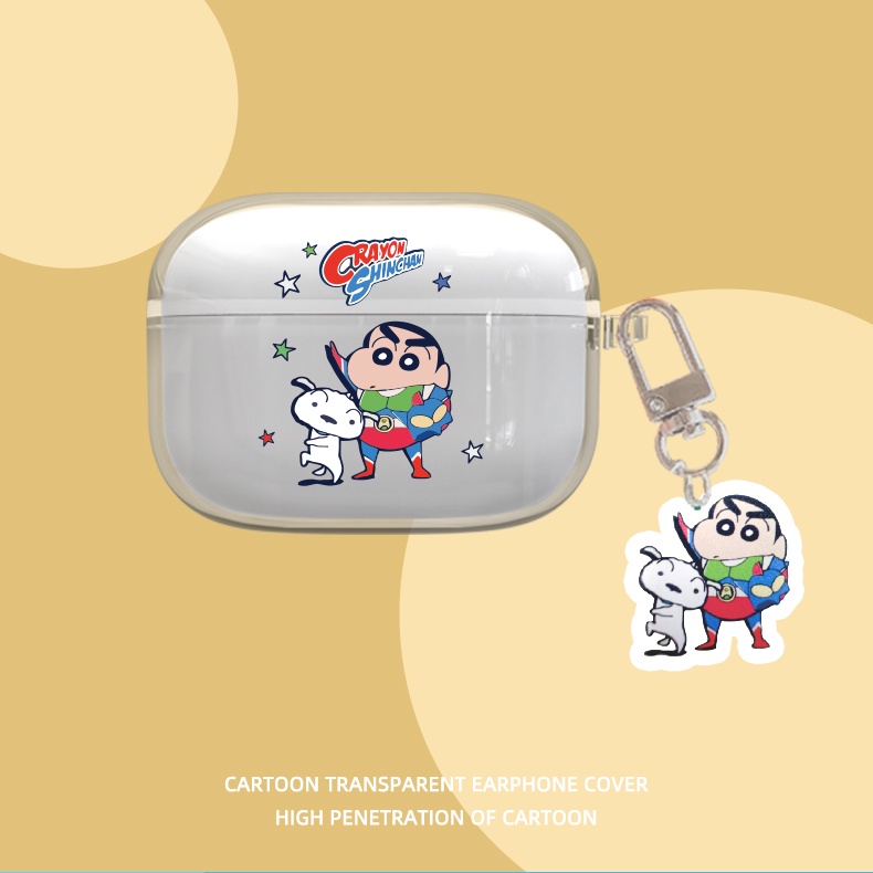 Vỏ Bảo Vệ Hộp Sạc Tai Nghe Sony Linkuds S WF-LS900N Bằng TPU Trong Suốt Chống Sốc Có Móc Treo