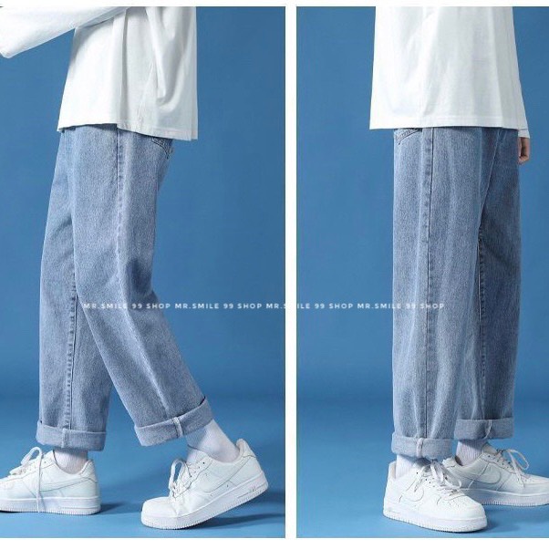 Quần Jean Baggy ống Suông Rộng Gen Z Nam Nữ Xu Hướng Hot Trend unisex Mr Smile 99 Shop