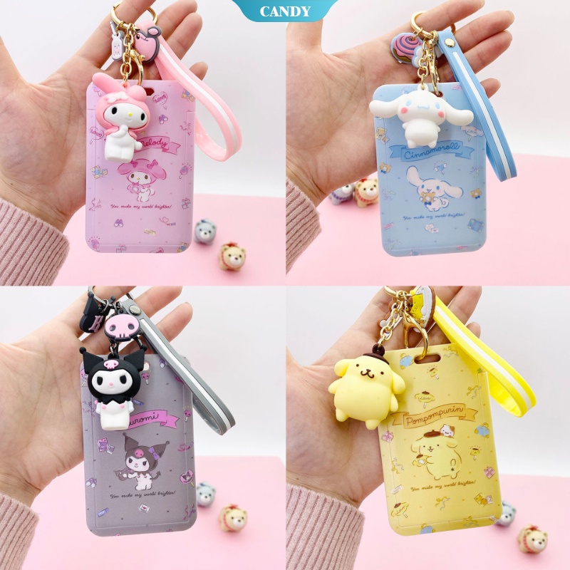 Móc Khóa Đựng Thẻ Dạng Móc Khóa Họa Tiết Hoạt Hình Sanrio Dễ Thương