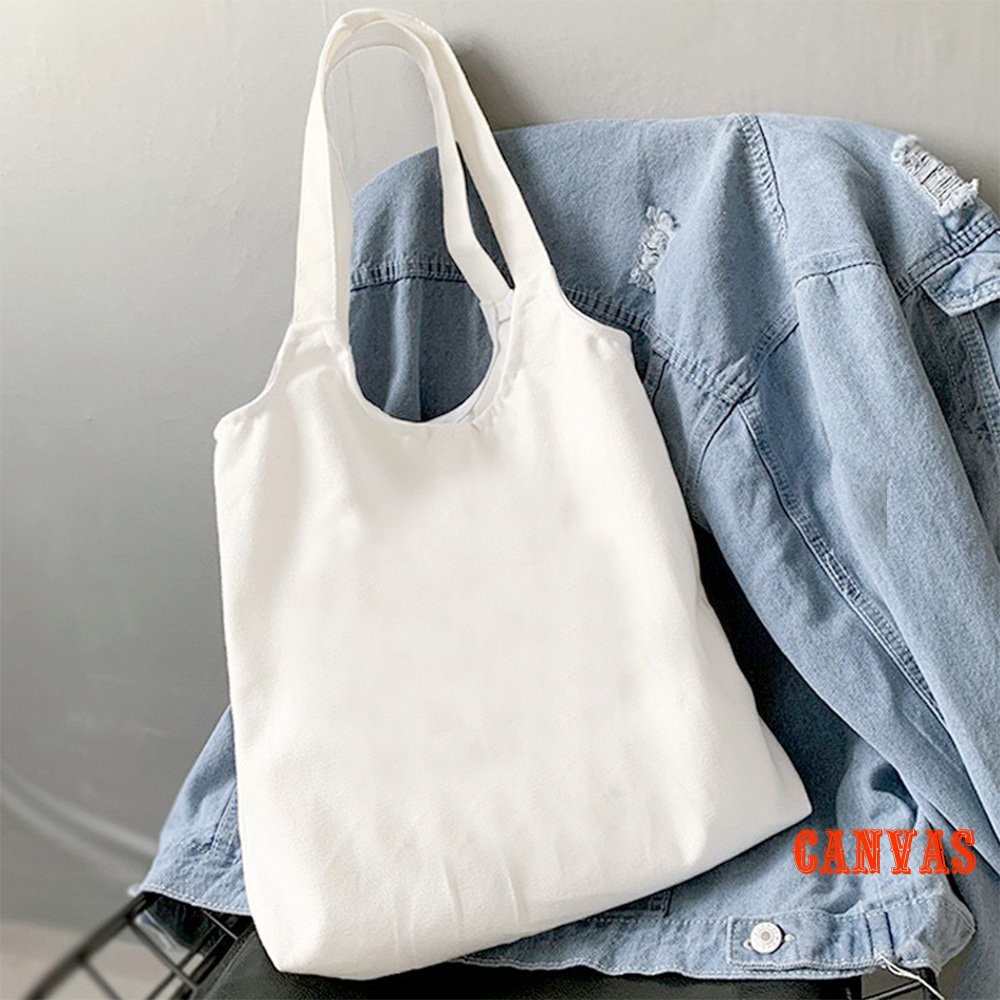 Túi Vải Tote Canvas Trơn 458 Thời Trang Dạo Phố Cực Đẹp