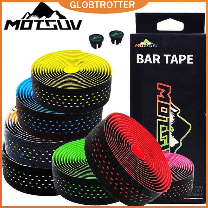 Globetrotter【COD &amp; Hàng sẵn sàng】 Bọc Tay Lái Xe Đạp Họa Tiết Rằn Ri Có Nút Chặn 2 Màu Chất Lượng Tốt