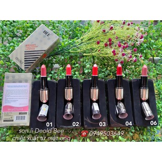 son môi cao cấp bền màu chiết xuất từ mật ong Deold Embellistment Bright Lipstick