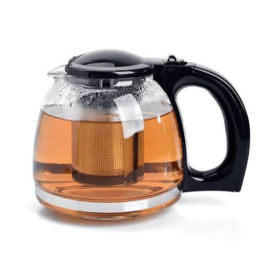 [SALE 15% 3 NGÀY] Bình ấm lọc trà cafe cà phê thủy tinh cao cấp có lõi lọc 1200ml A166