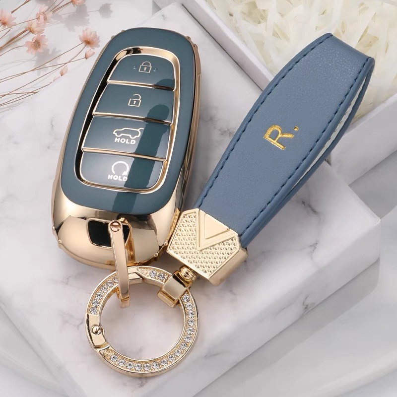 Ốp bảo vệ chìa khóa Hyundai Santafe , Tucson 2022 Cao Cấp