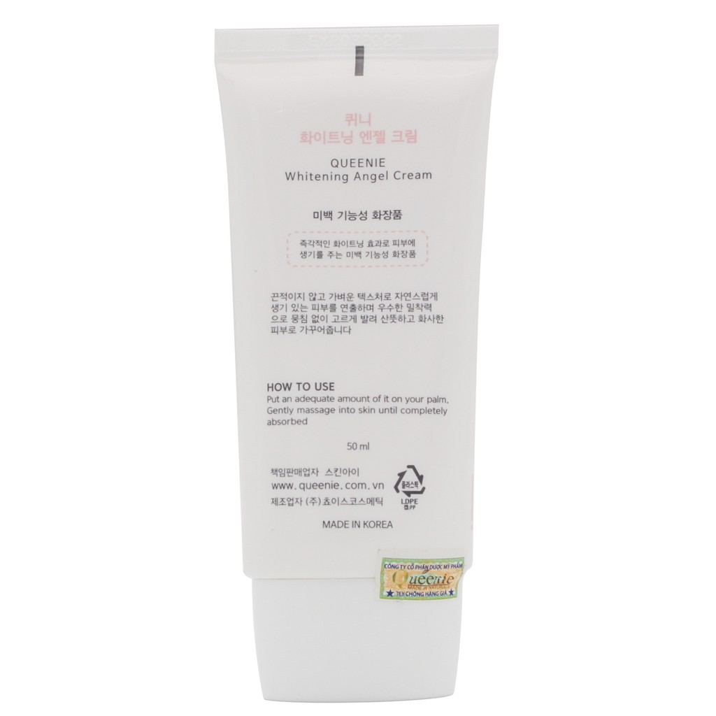 Kem dưỡng trắng da thiên thần Queenie AC Pure tái tạo da trắng mịn căng bóng Hàn Quốc chính hãng 50ml