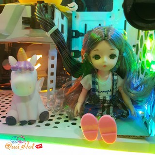 Búp Bê Chibi Abby Li Đầm Ngắn Dễ Thương.