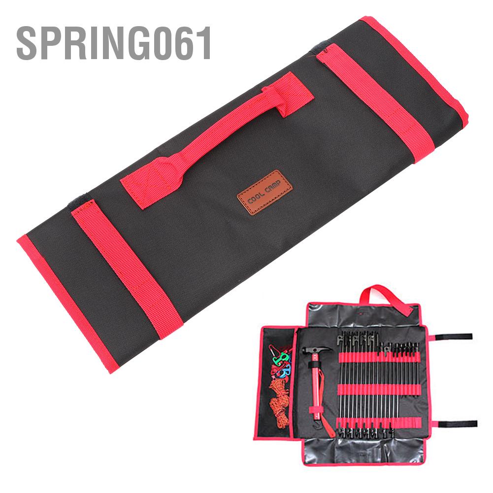 Túi đựng đinh cắm trại ngoài trời di động dụng cụ hạng nặng Lều đóng Búa cọc lưu trữ 【spring061】