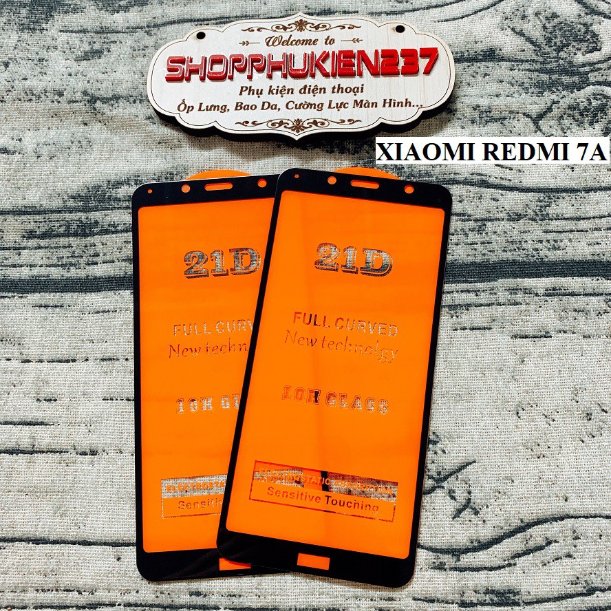 [Freeship toàn quốc từ 50k] Kính Cường Lực 21D Xiaomi Redmi 7A Kính Full Màn Cao Cấp Cực Mướt