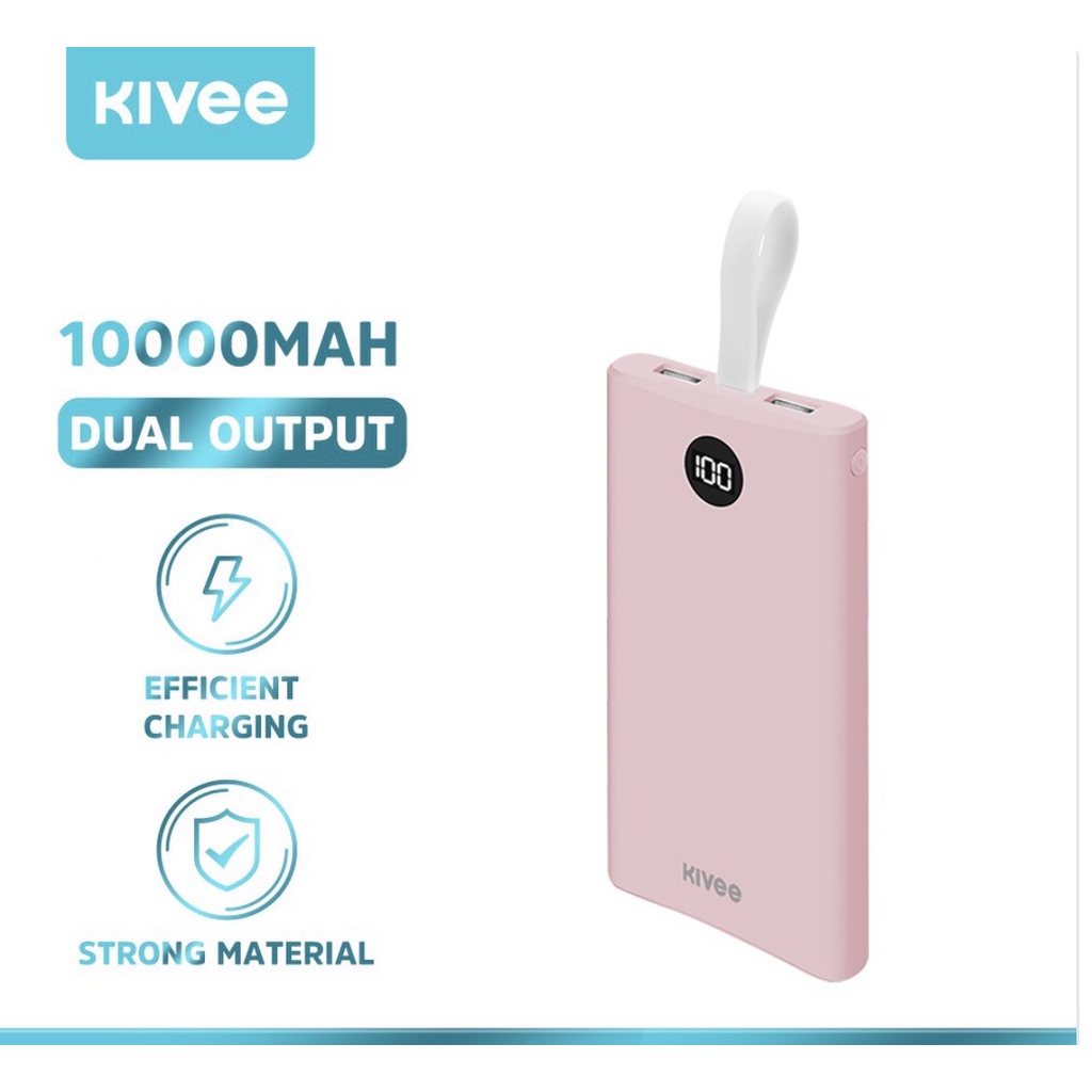 Sạc Dự Phòng Dung PH31 Pượng 10000mah Có Đèn Led Trên Màn Hình Hiển Thị Nhiều Màu Tùy Chọn