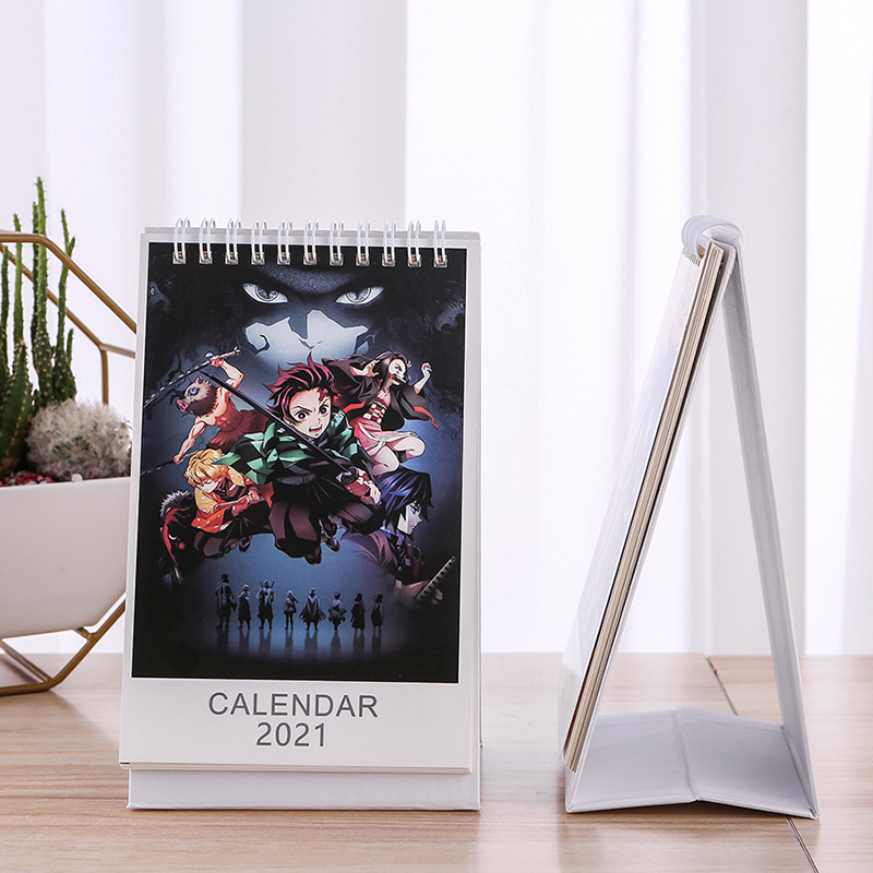 Bộ Lịch Để Bàn 2021 Slayetsu No Yaiba Phong Cách Anime Kamejiroou