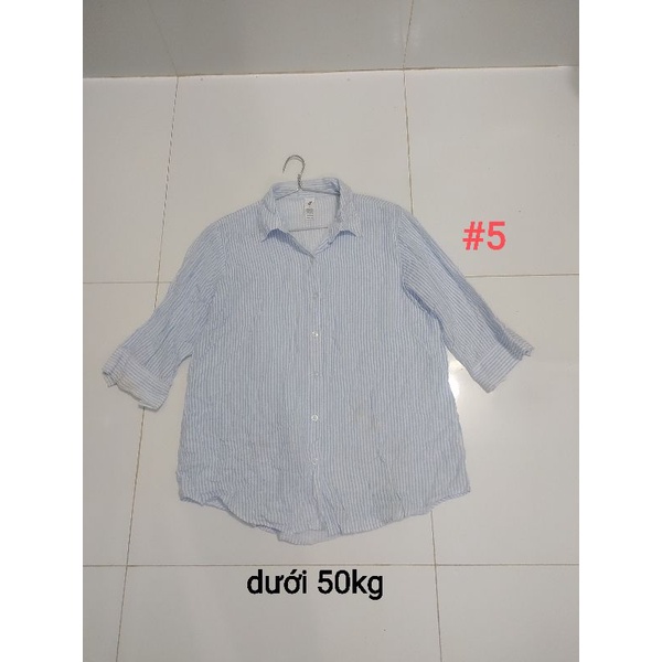 Áo sơ mi hàng si dưới 53kg