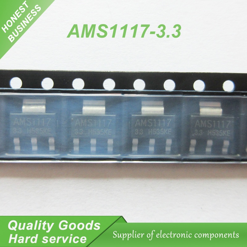 100 linh kiện điện tử AMS1117-3.3 AMS1117 3.3V 1A SOT-223
