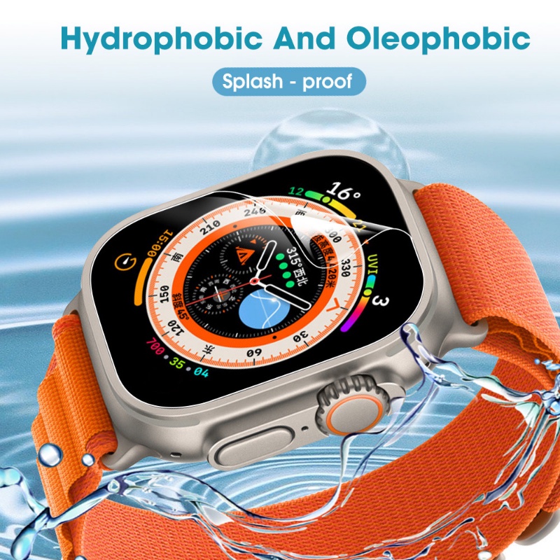 Toàn Bộ Miếng Dán Màn Hình HD Bằng TPU Dẻo Trong Suốt Siêu Nhạy Cho Đồng Hồ Thông Minh Apple Watch