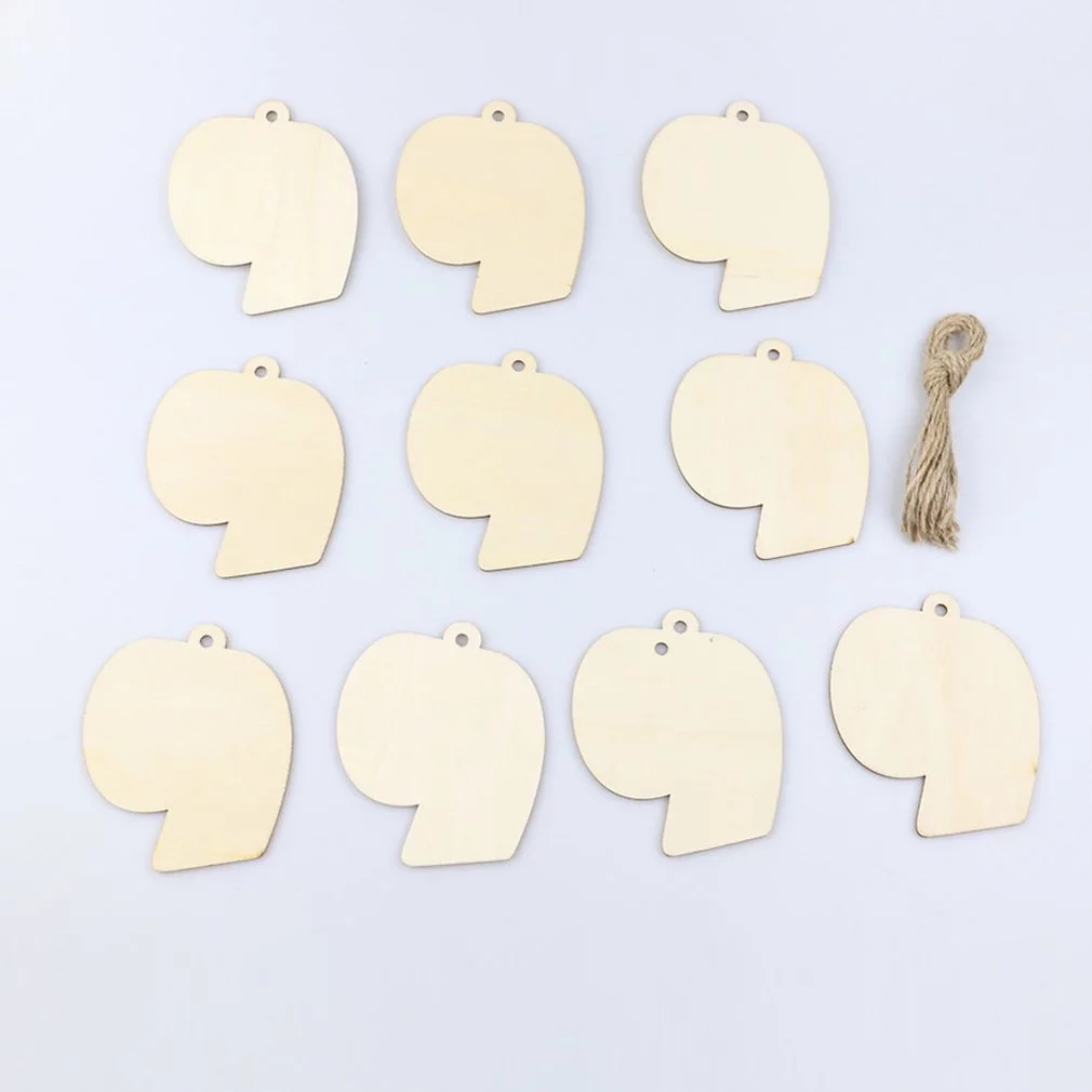 10PC/pack DIY Wooden 2020 Christmas Commemorative Toilet Paper Pendant /Personalized Home Small Pendant Decor