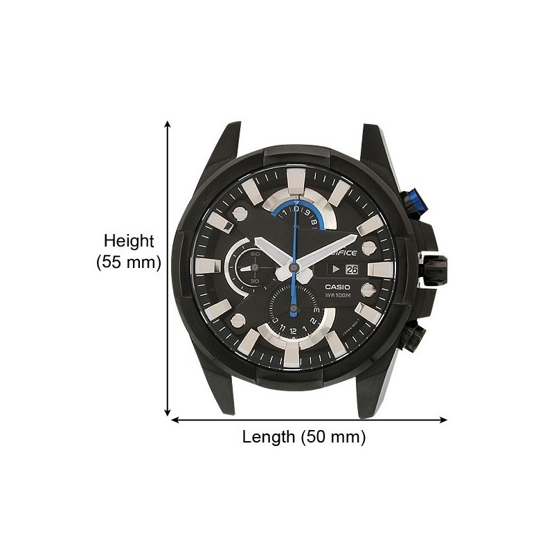 Đồng Hồ Nam Casio Edifice EFR-540-1AVUDF Dây Nhựa Màu Đen - Thiết Kế Mặt 3D chống nước độ sâu 200m bảo hành quốc tế .