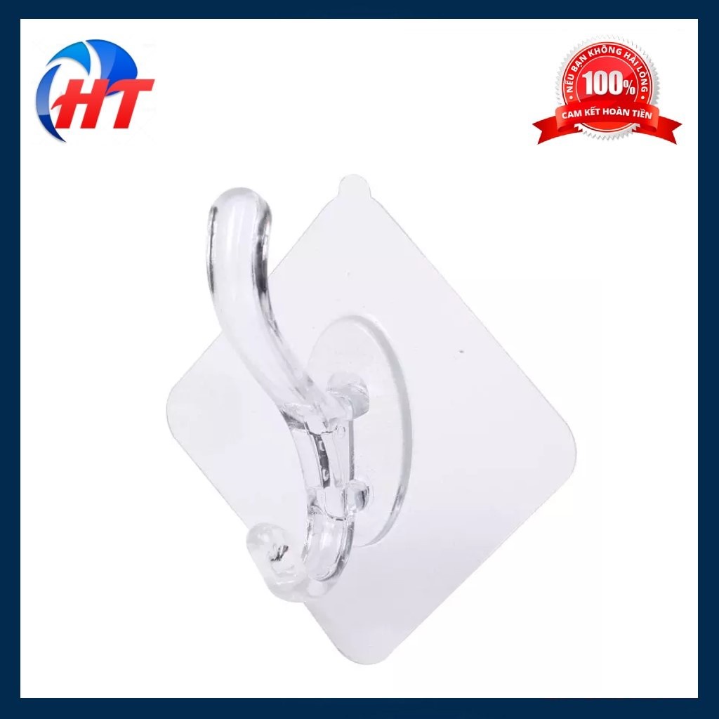 Móc treo quần áo dán tường trong suốt chịu lực chống thấm nước MDT00004