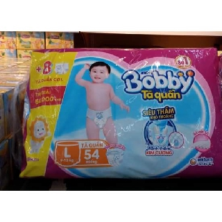 Tã quần Bobby M62+8, L54+8,XL48+8