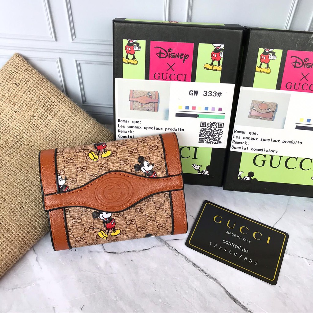 Ví Gucci Mini In Hình Chuột Mickey Dễ Thương