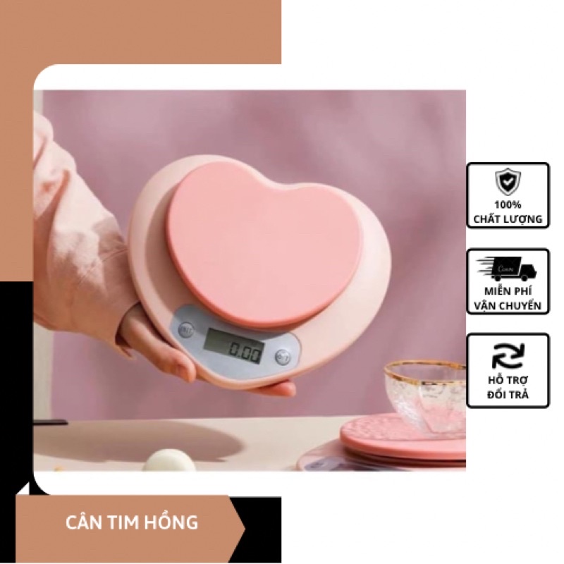 CÂN TIỂU LY HÌNH TRÁI TIM❤️FREESHIP❤️CHÍNH XÁC,TIỆN LỢI