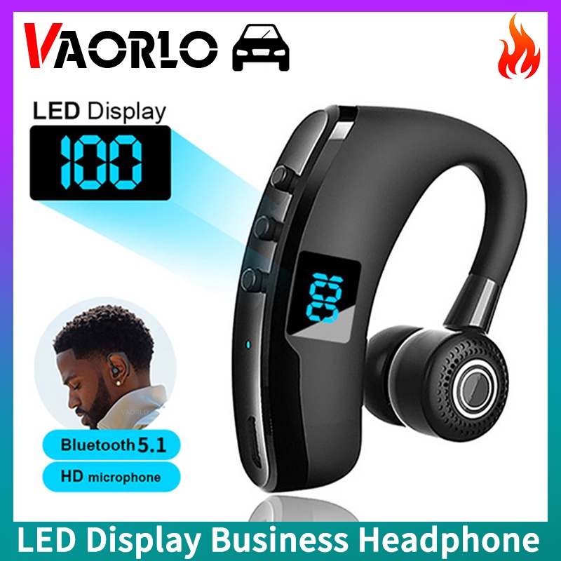Tai Nghe Bluetooth Không Dây V8S Màn Hình LED Kèm Mic
